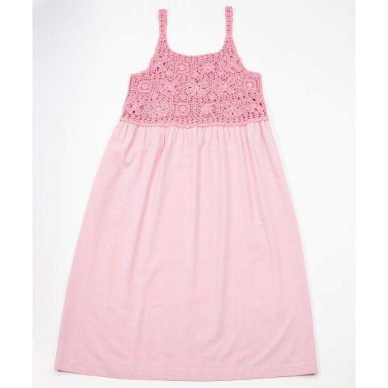 CROCHET DRESS - PINK