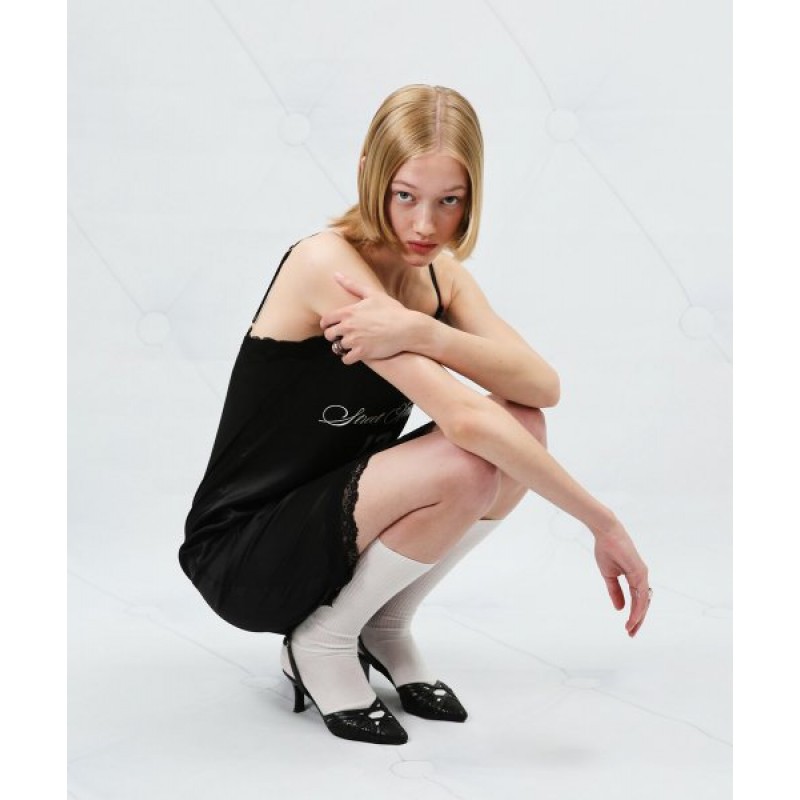 Street Attitude Slip Dress (Black)