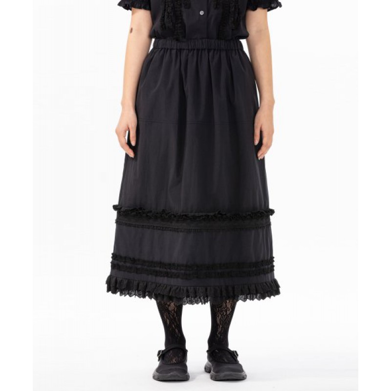 GARDEN SKIRT - BLACK