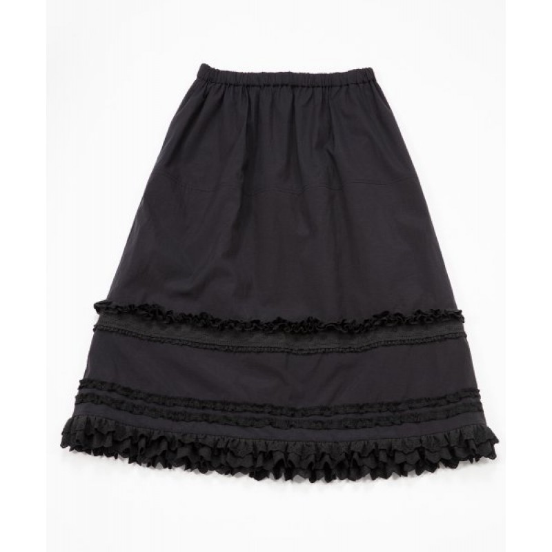 GARDEN SKIRT - BLACK