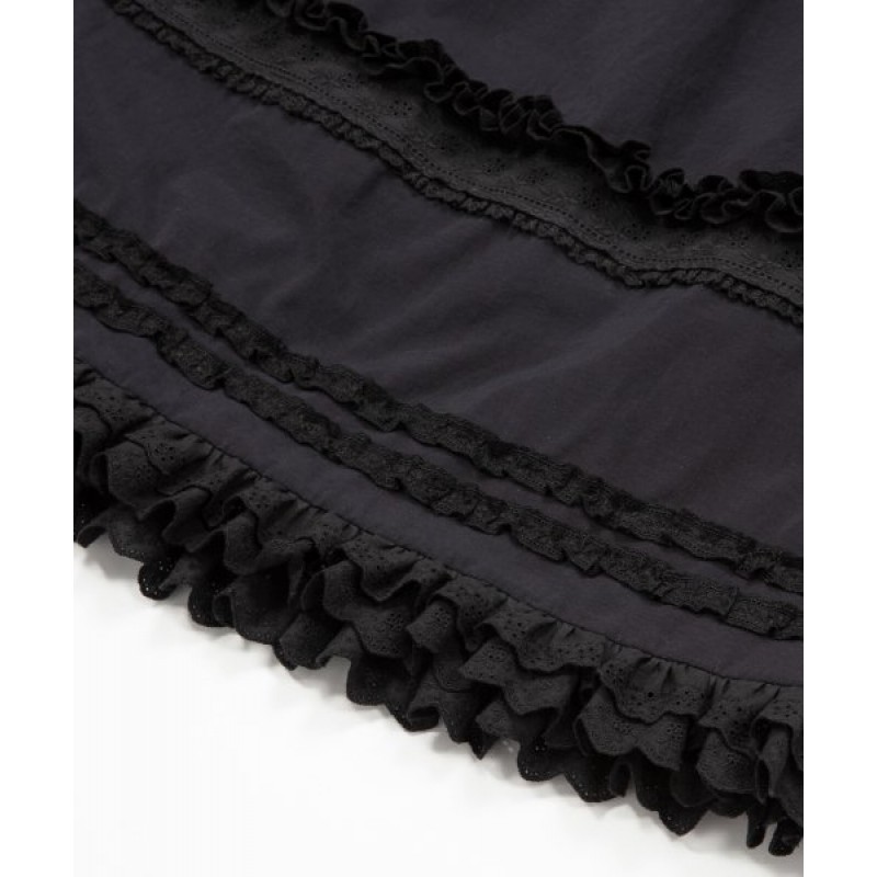 GARDEN SKIRT - BLACK