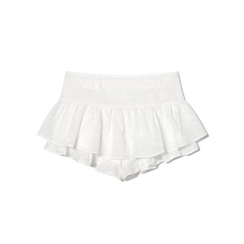 RODEO MICRO MINI SKIRT (WHITE)