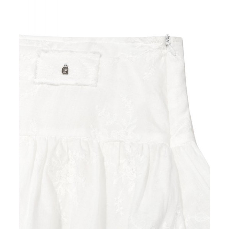 RODEO MICRO MINI SKIRT (WHITE)