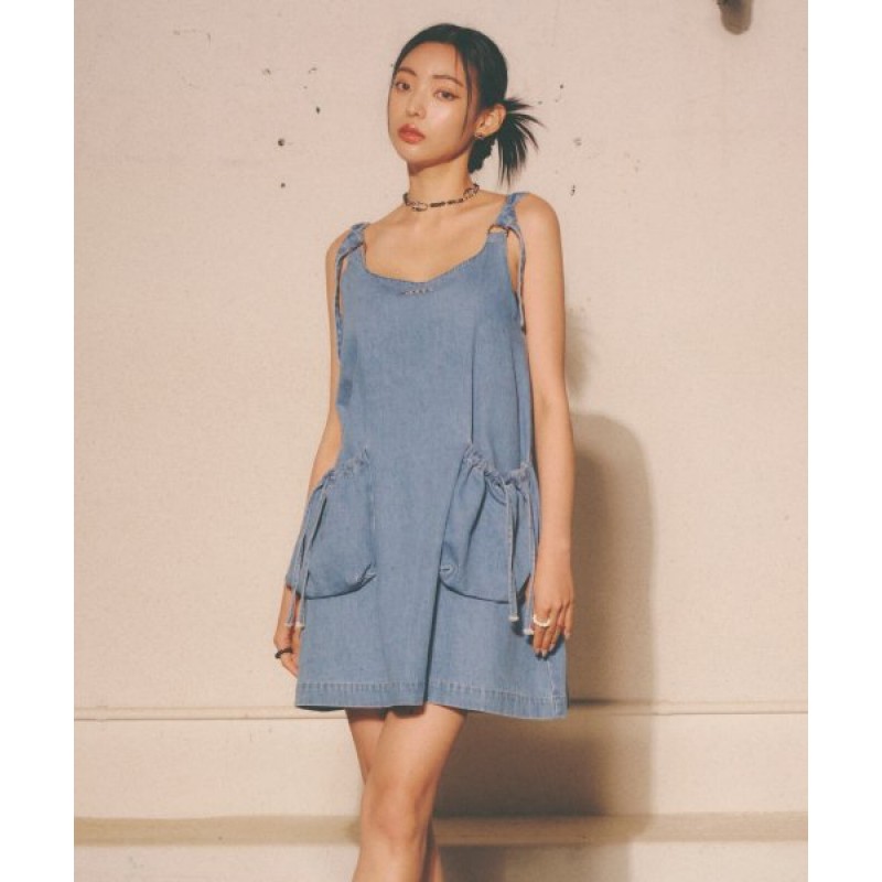 CARGO BOX DRESS BLUE