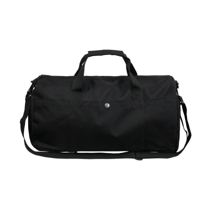 [BAG&ACC] Flower smile embroidery duffel bag_black