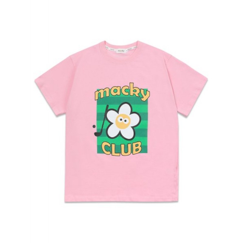 Fairway Short Sleeve T-shirt Pink