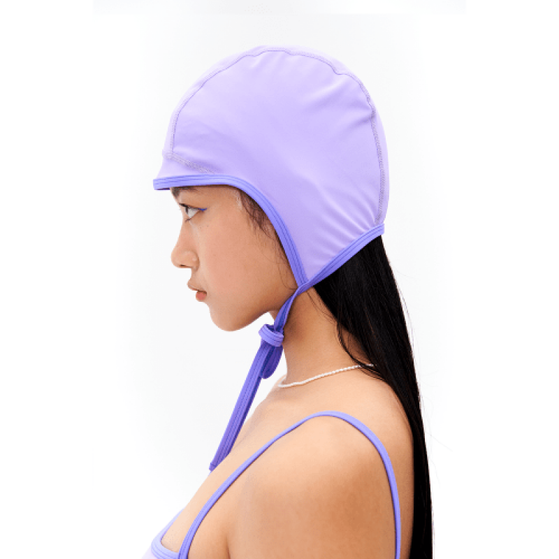 Sunburn String Swim Cap (LAVENDER)