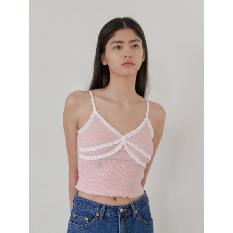 Double Lace Camisole (Baby Pink)