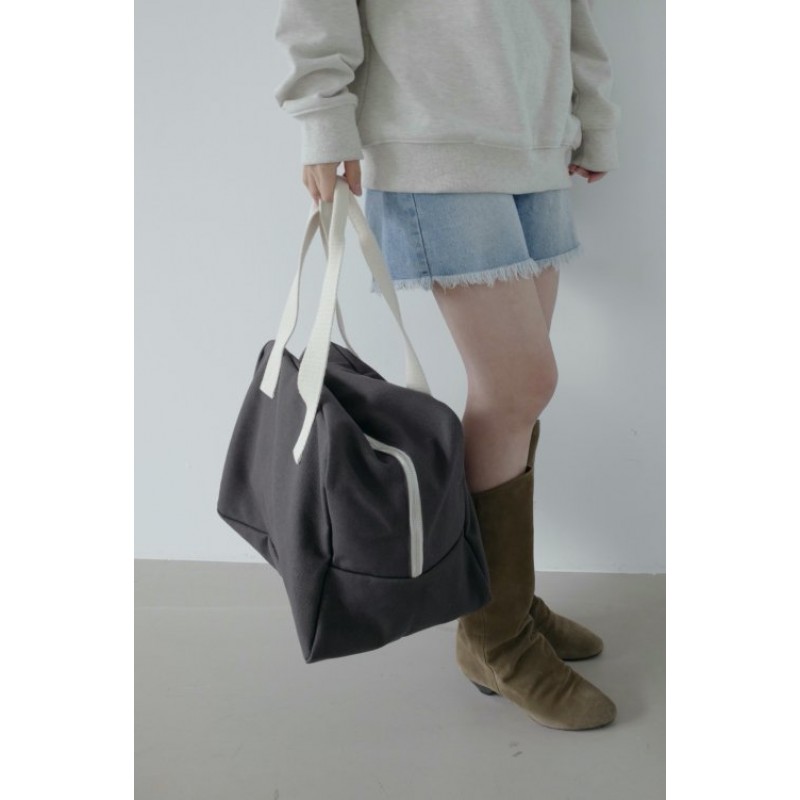 Boston bag (charcoal)_L