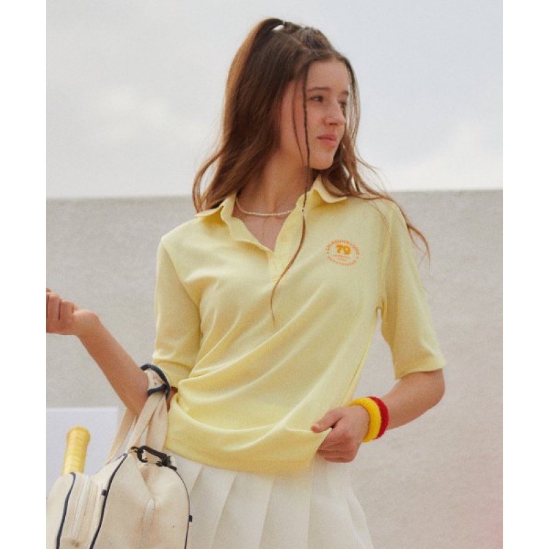 Polo Pique T-Shirt_Yellow