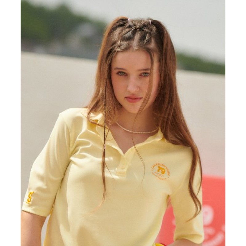 Polo Pique T-Shirt_Yellow