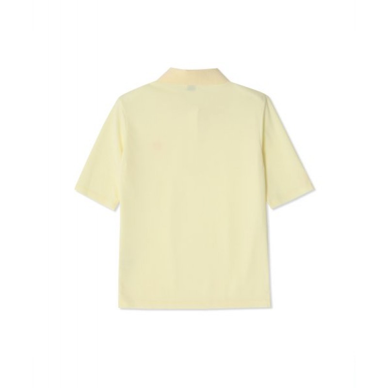 Polo Pique T-Shirt_Yellow