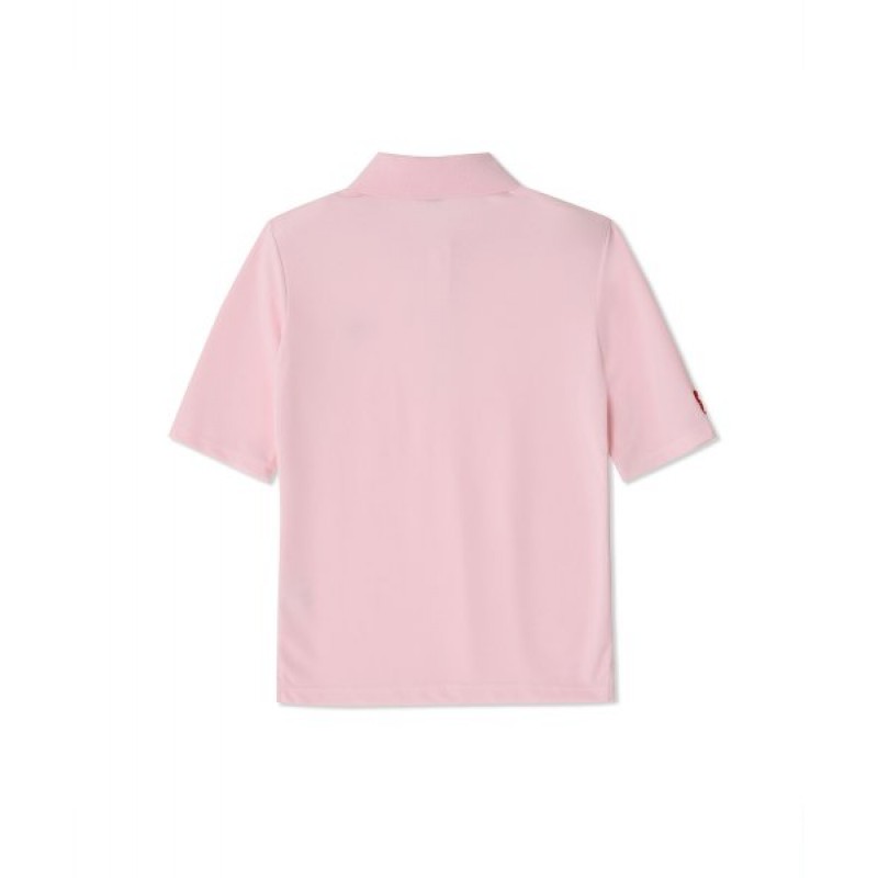 Polo Pique T-Shirt_Pink