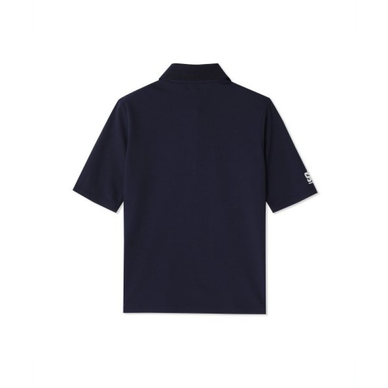 Polo Pique T-shirt_Navy