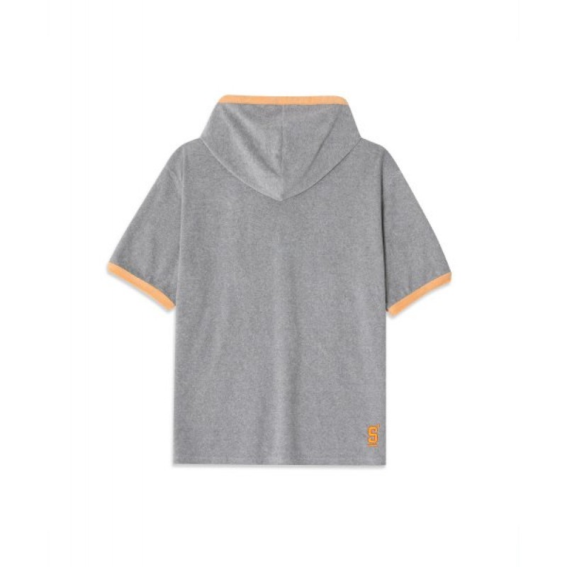 Hooded Terry T-Shirt_Gray