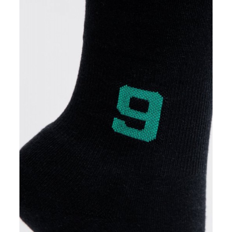 Nine Symbol Over Knee Socks BK