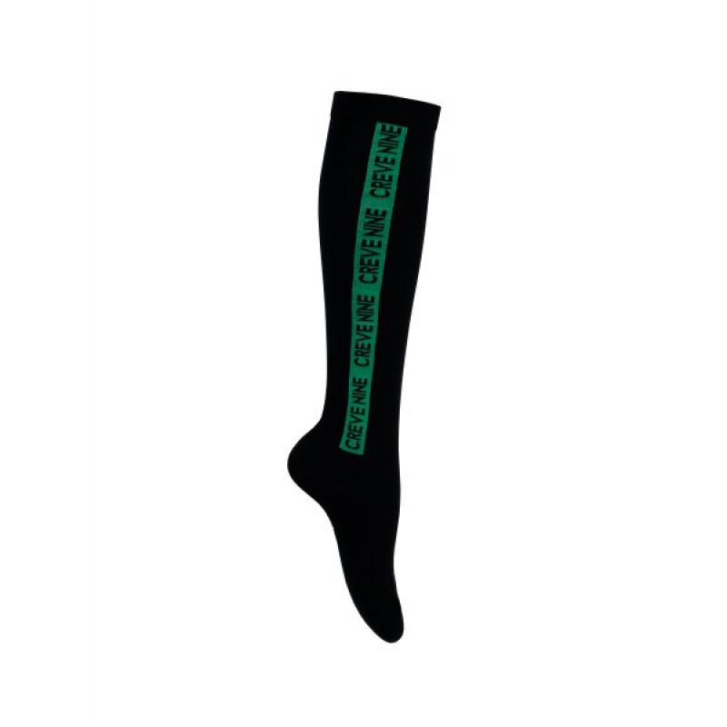 Logo Block Knee Socks BK