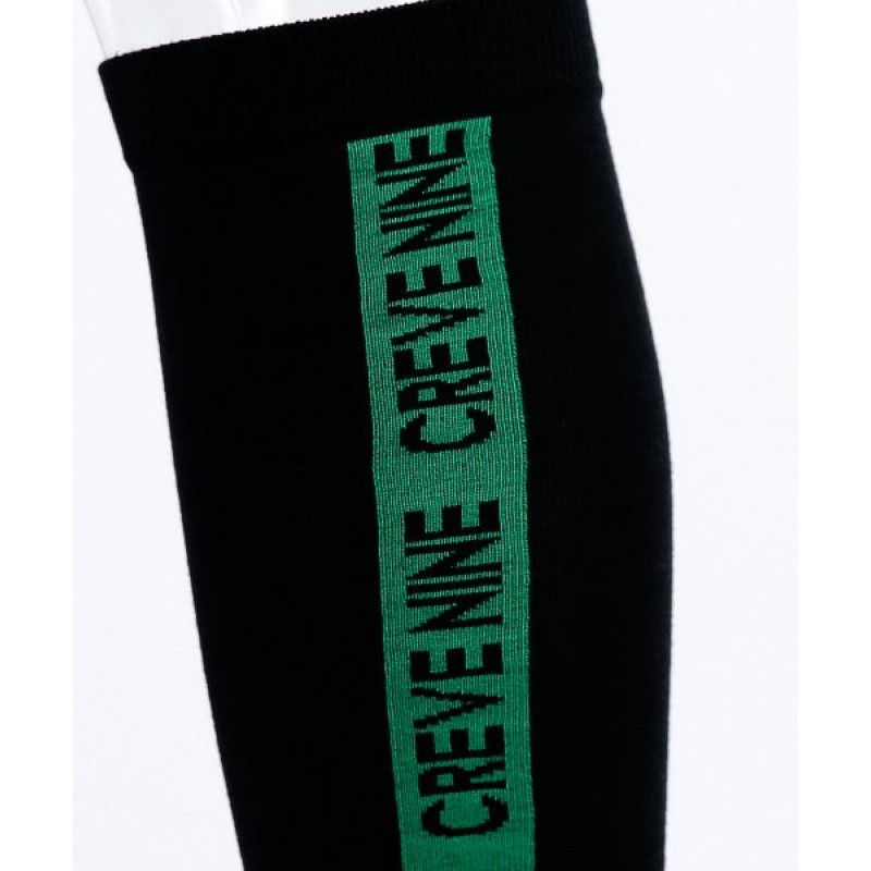 Logo Block Knee Socks BK