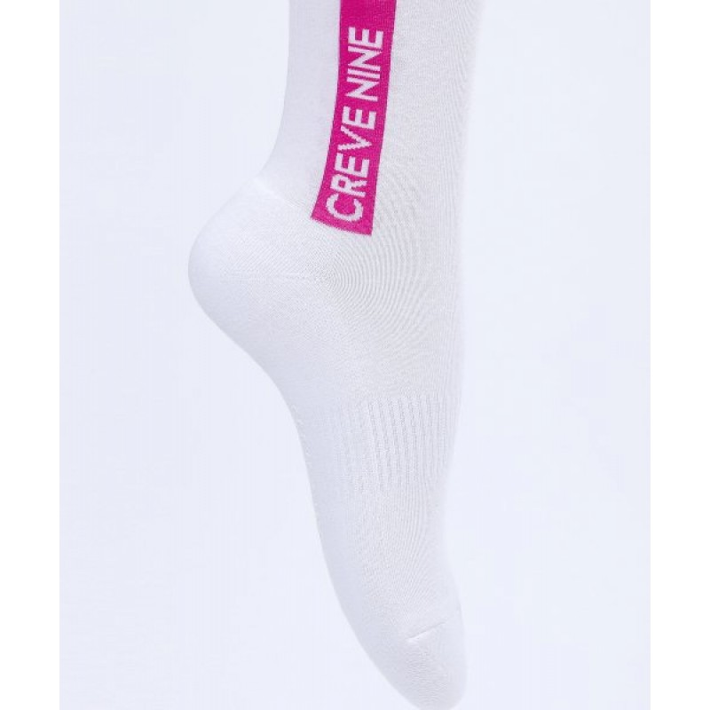 Logo Block Knee Socks WH