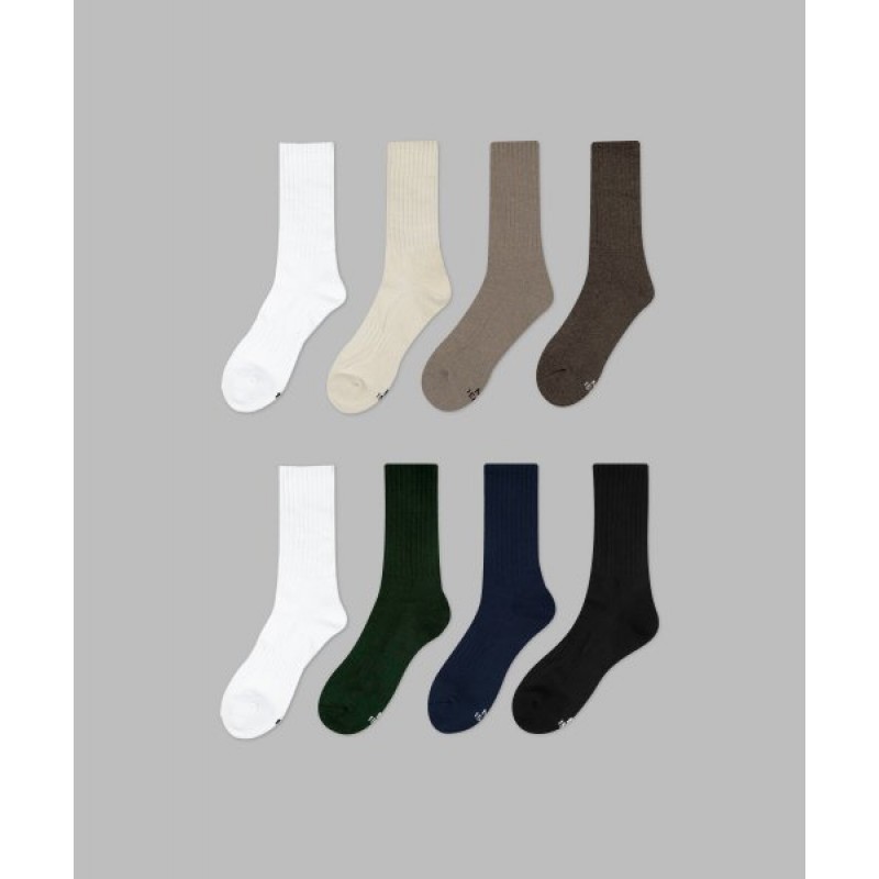 [4PACK+4PACK] 1507 Embo Athletic Color Socks - Gift Pack